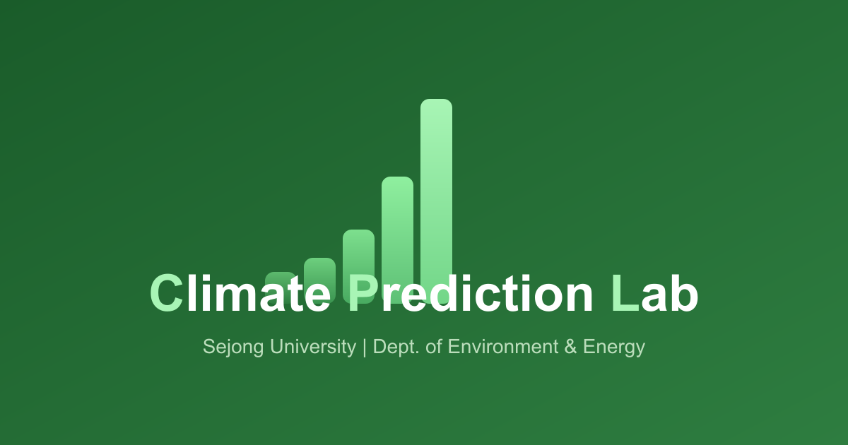 Climate Prediction Lab | Sejong University